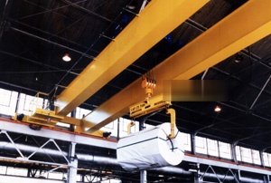 Two Class “D” 25 and 15 ton double girder cranes are used at this steel facility